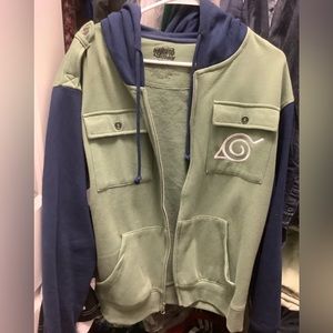 Naruto Shippuden Kakashi Military Zip Hoodie